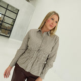 Stassi Plaid Top