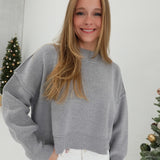 Worth Everything Sweater - H Grey