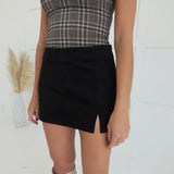 Suede Ways Skort - Black