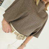 Prudence Cape Shape Top - Brown