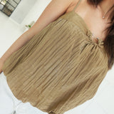 Close Circle Top - Brown