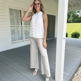 Serene Sleeveless Blouse - Off White