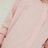 Iris Cropped Shirt - Pink