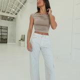 Penny Darted Barrel Jeans