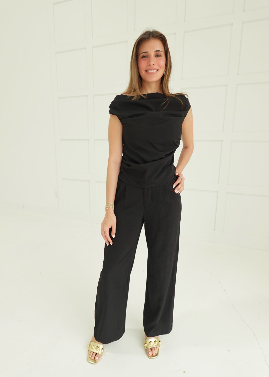 Consider It Trouser Set - Black