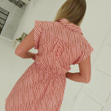 Housewives Mini Dress - Pink/Brown