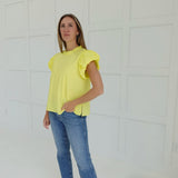 Poplin Puff Top