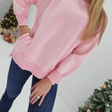 Easier Said Pullover - Pink