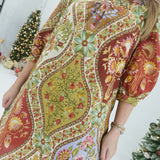 Wishful Hoping Mini Dress - Chestnut Mix