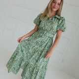 Charleston Girl Midi Dress - Sage