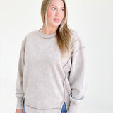 Seen It All Pullover Top - Ash Mocha