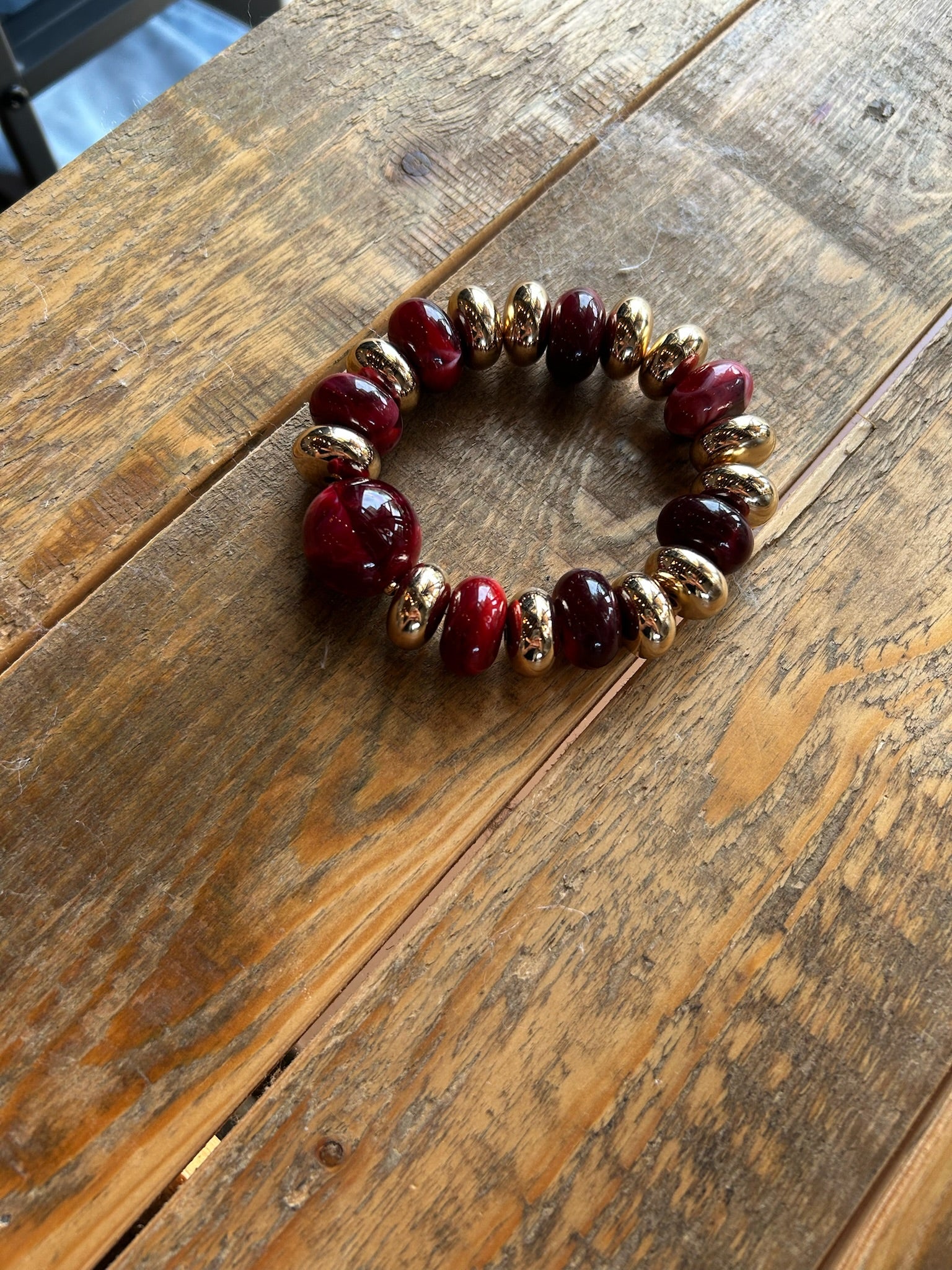 Chunky Resin Beaded Bracelet