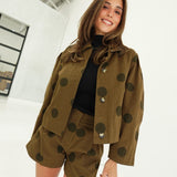 Dot to Dot Jacket - Brown