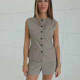Vander Checked Set - Khaki