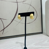 Brushed Statement Studs - Gold