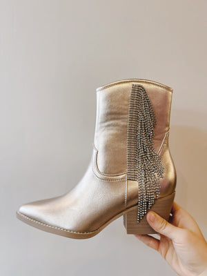 Western Glam Boot - Champagne