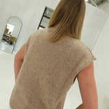 Ronnie Sleeveless Sweater - Taupe