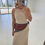 Abstract Waist Scarf - Deep Rust