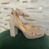 Sparkle At Night Heel - Gold