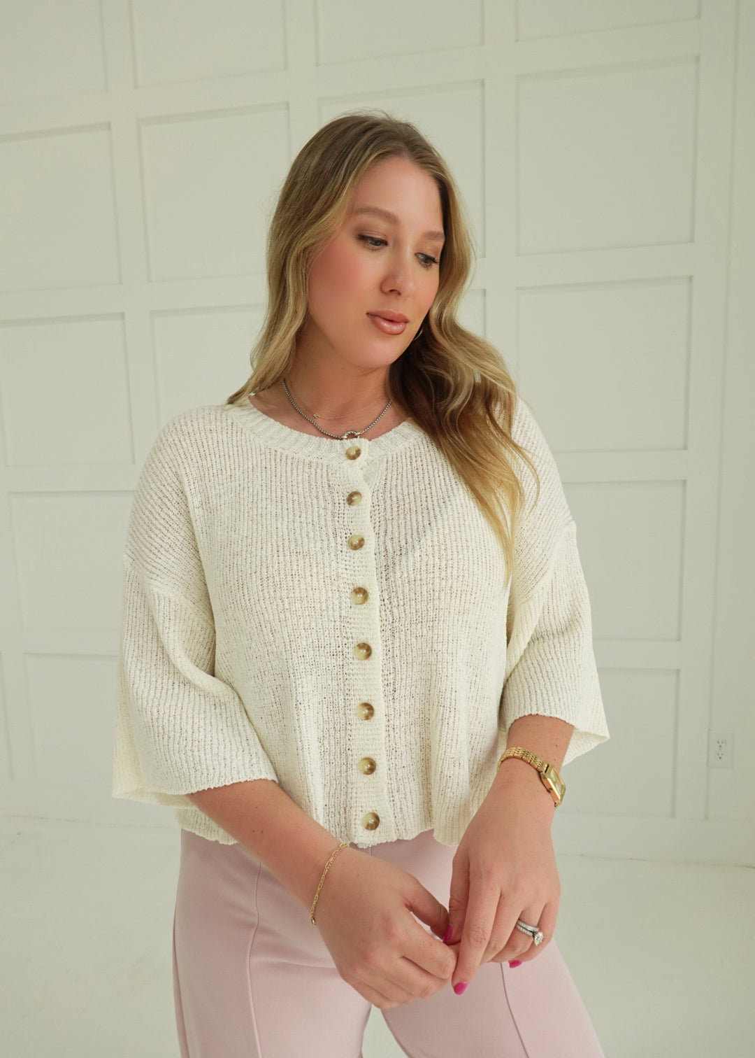 Lighter Spring Layer Cardi - Ivory