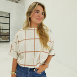 Griddy Sweater Top