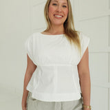 Porter's Peplum Top - Off White