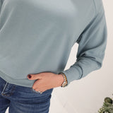 Scooba Pullover Top - Blue/Grey