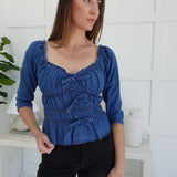 Duchess Denim Top