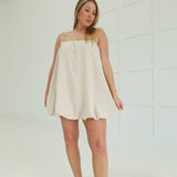 My Own Thing Mini Dress - Sand Beige