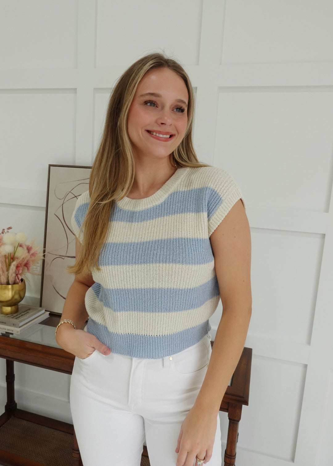 Sterling Sweater Top - Blue