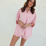 Lorelai Scalloped Set - Pink