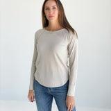 WOFFle Long Sleeve Top - Sand Beige