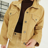 Ellison Cropped Jacket - Camel