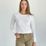 WOFFle Long Sleeve Top - Off White