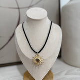 Warped Sun Cord Necklace