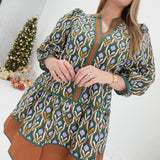 Swaying With Fall Mini Dress