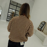 Hamlet Houndstooth Bomber Jacket