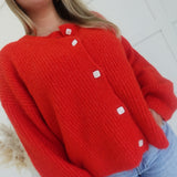 Love Notes Cardi - Scarlet