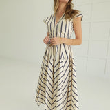 Petra Midi Dress - Cream