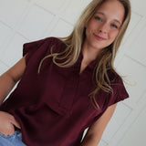 Well-Rounded Satin Blouse