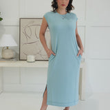 On Board Midi Dress - Dusty Teal