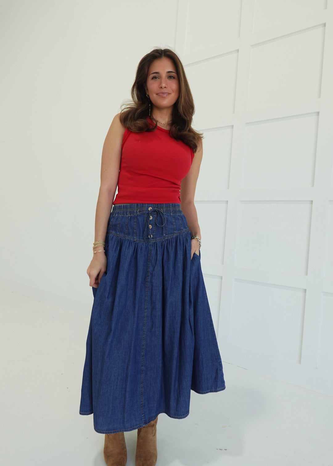Run-A-Round Maxi Skirt