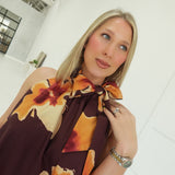 Marigold Mini Dress - Brick