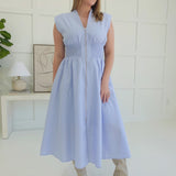 Better Days Midi Dress - Baby Blue