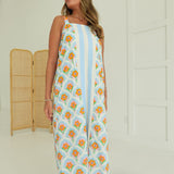 Dippin' Daisy Midi Dress - Blue