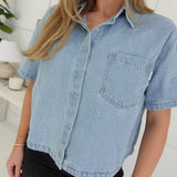 Carrol Denim Top