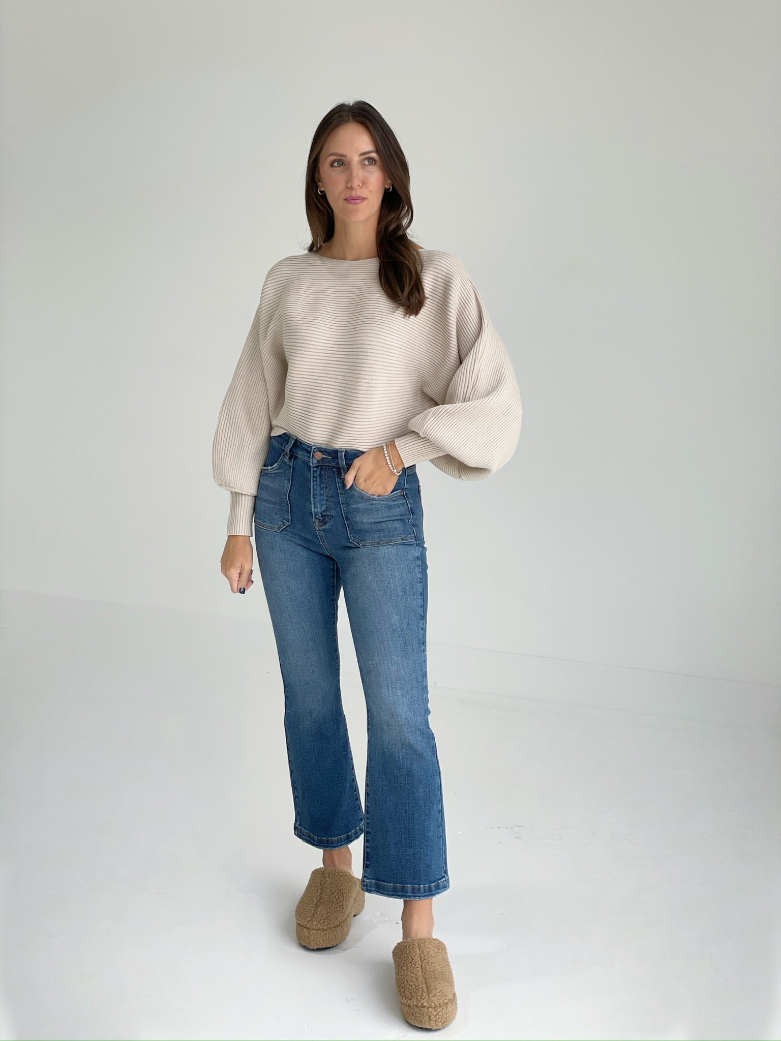 Angela Flare Front Jeans