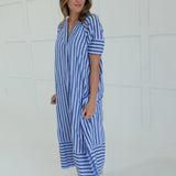 Ida Midi Dress - Navy