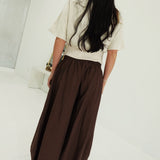 Mockery Suede Top - Cream