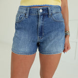 Back To My Roots Denim Shorts -  Denim